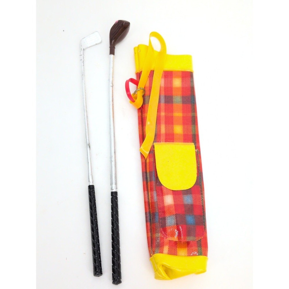 Vintage Barbie Golfing Greats #3413 Bag & Clubs 1971 Mattel